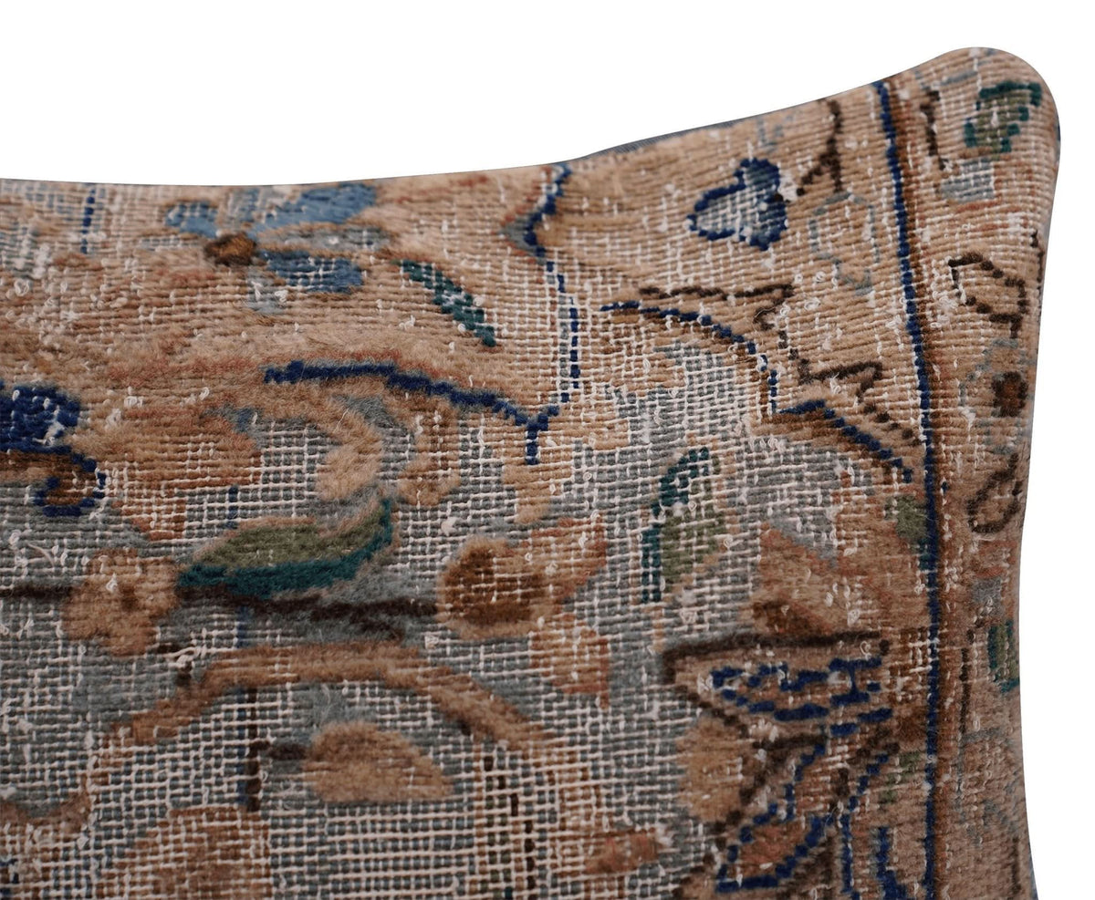 Canvello Antique Rug Light Brown Pillows - 16&quot;x16&quot; - Cultheir