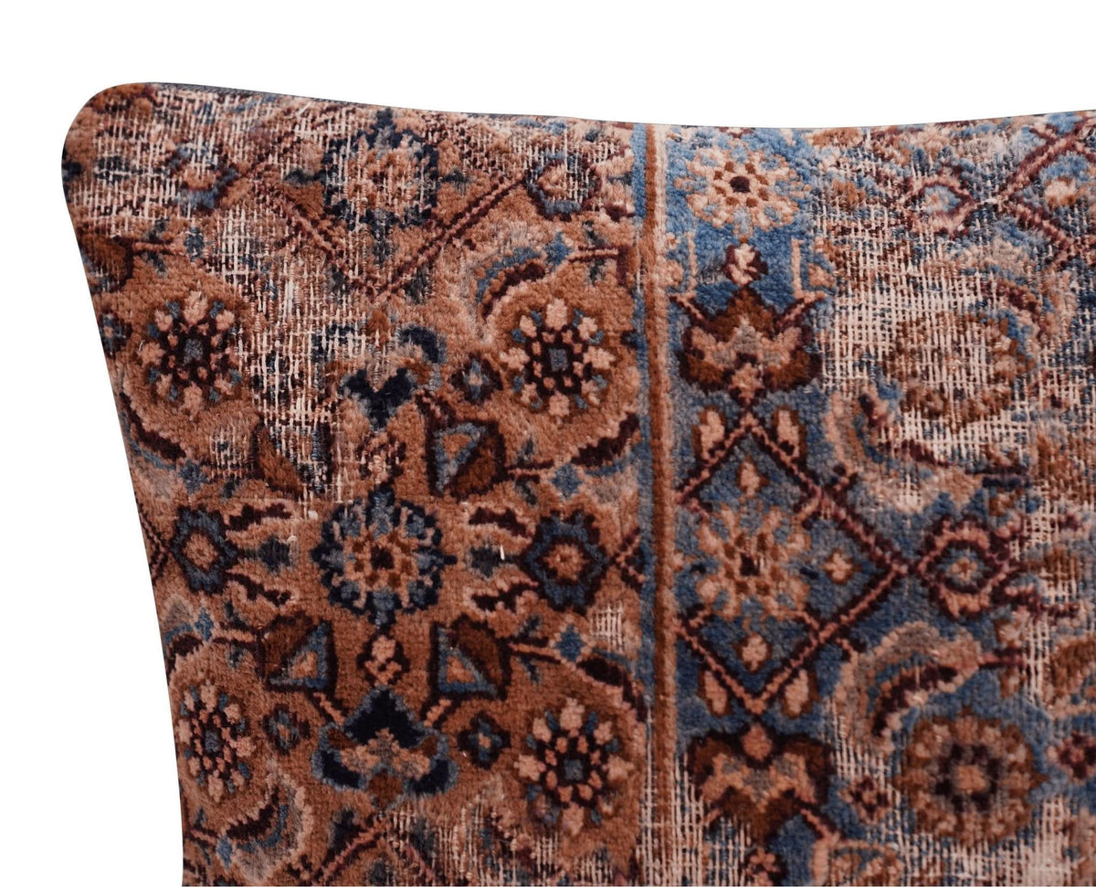 Canvello Antique Rug Light Brown Throw Pillows - 16&quot;x16&quot; - Cultheir