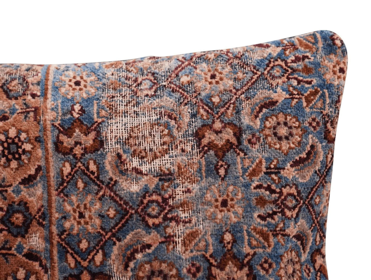 Canvello Antique Rug Light Brown Throw Pillows - 16&quot;x16&quot; - Cultheir