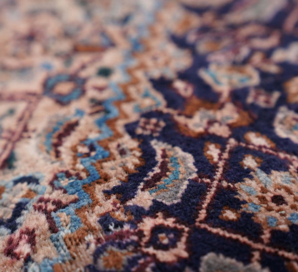 Canvello Antique Rug Navy Blue Cushion - 16&quot;x24&quot; - Cultheir
