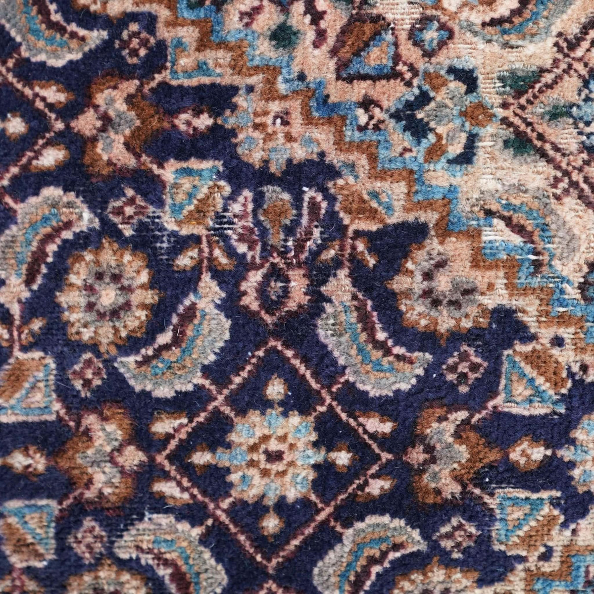 Canvello Antique Rug Navy Blue Cushion - 16&quot;x24&quot; - Cultheir