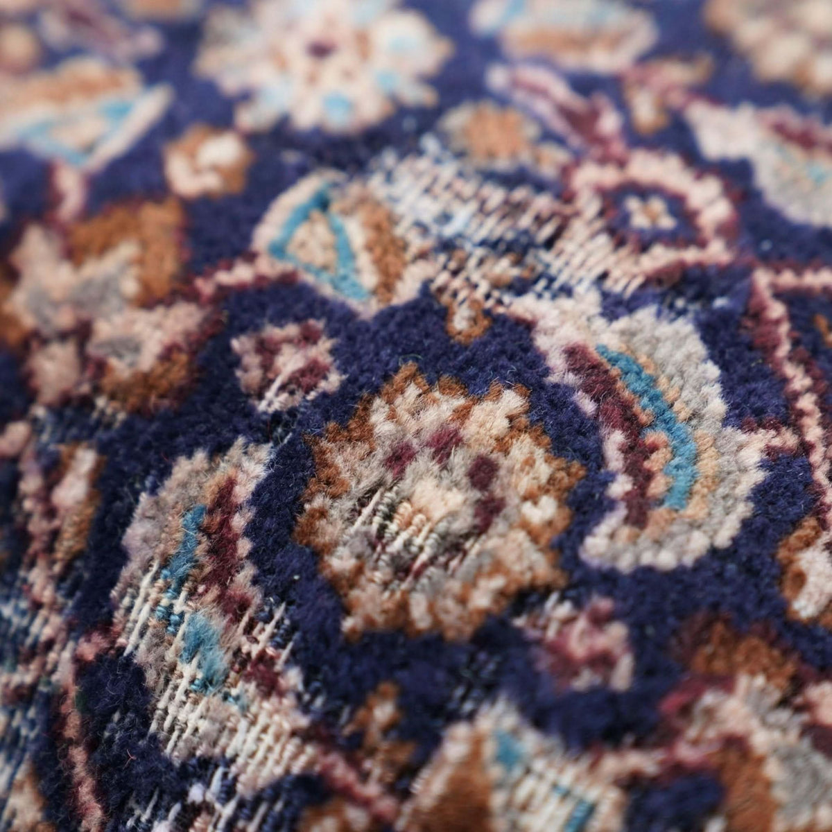 Canvello Antique Rug Navy Blue Cushion - 16&quot;x24&quot; - Cultheir
