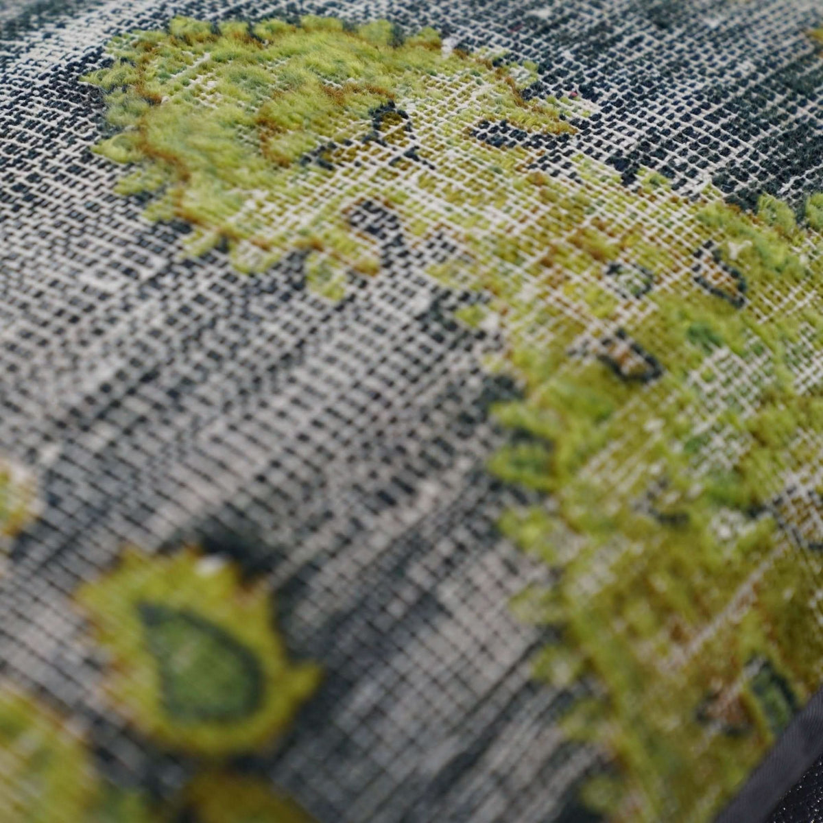 Canvello Antique Rug Olive Green Pillows - 16&quot;x24&quot; - Cultheir