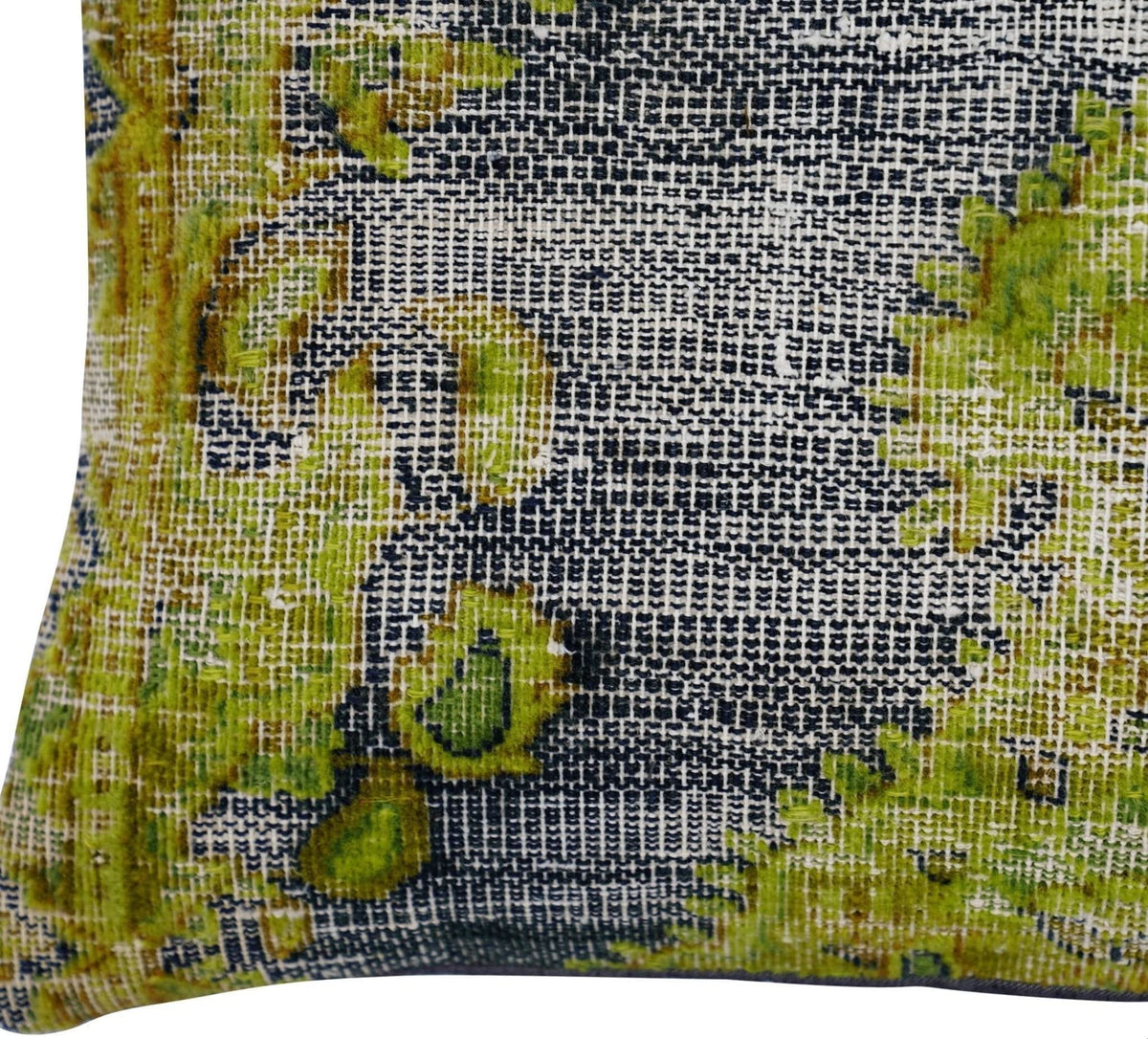Canvello Antique Rug Olive Green Pillows - 16&quot;x24&quot; - Cultheir