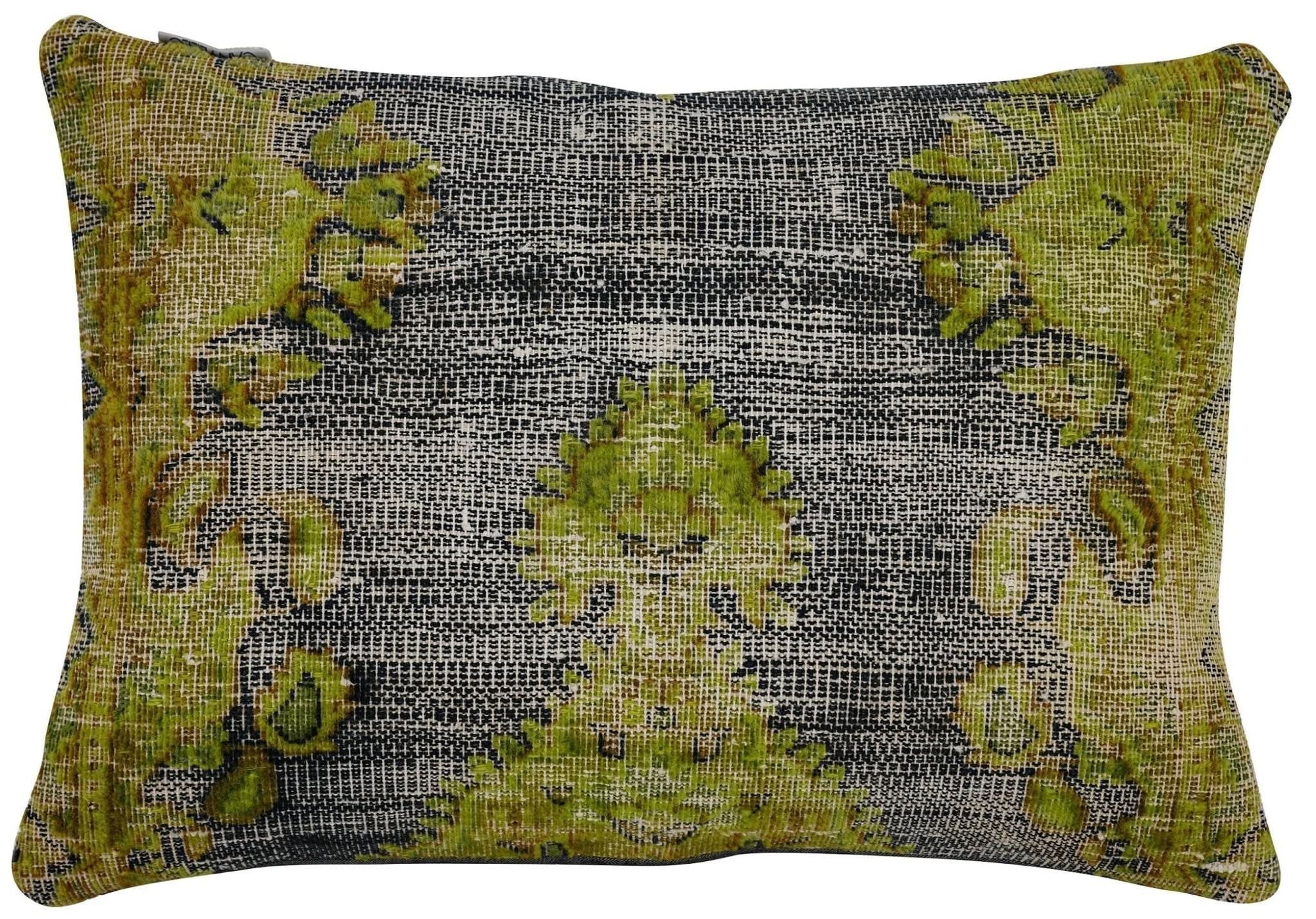 Canvello Antique Rug Olive Green Pillows - 16"x24" - Cultheir