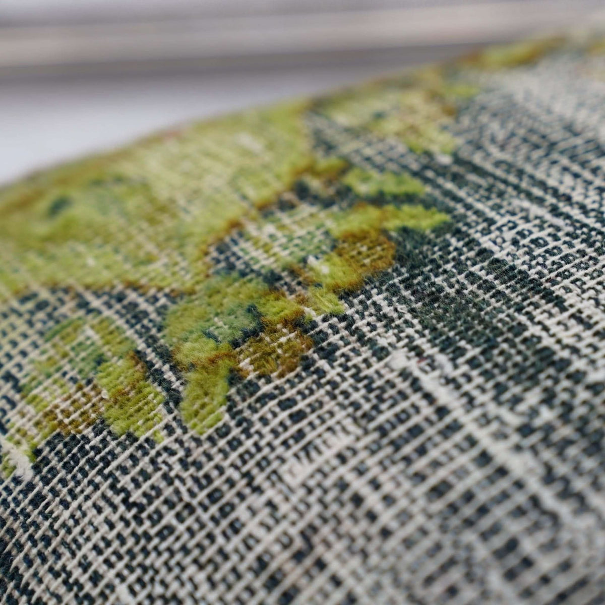 Canvello Antique Rug Olive Green Pillows - 16&quot;x24&quot; - Cultheir