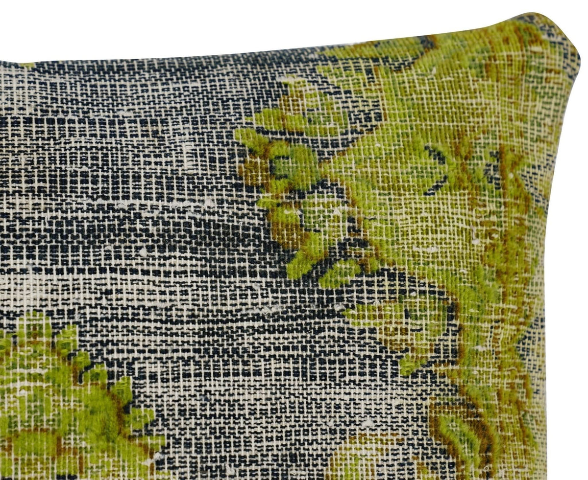 Canvello Antique Rug Olive Green Pillows - 16&quot;x24&quot; - Cultheir