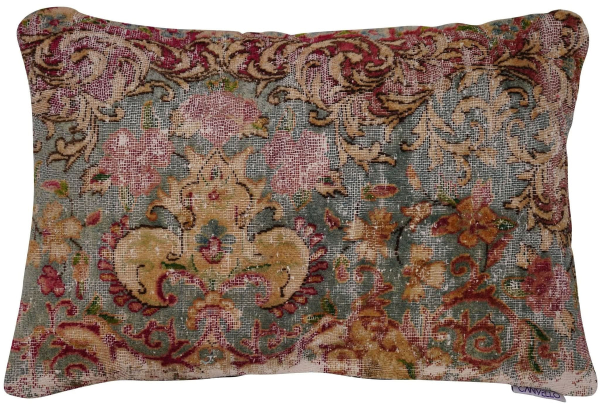 Canvello Antique Rug Organic Wool Pillow - 16&quot;x24&quot; - Cultheir