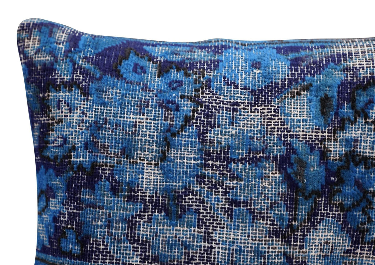 Canvello Antique Rug Royal Blue Throw Pillows - 16&quot;x16&quot; - Cultheir