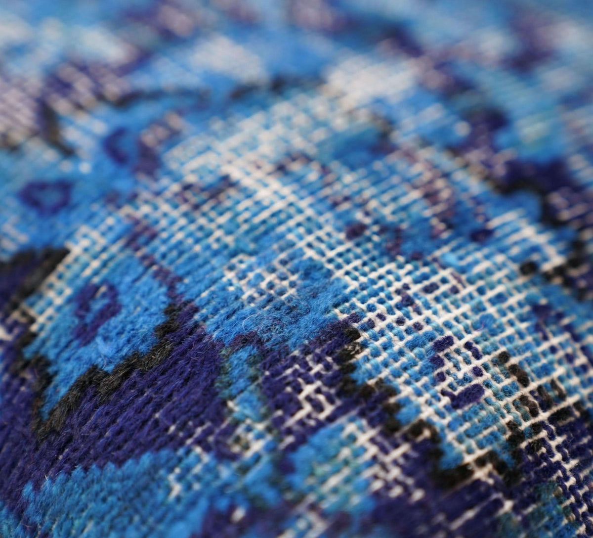 Canvello Antique Rug Royal Blue Throw Pillows - 16&quot;x16&quot; - Cultheir