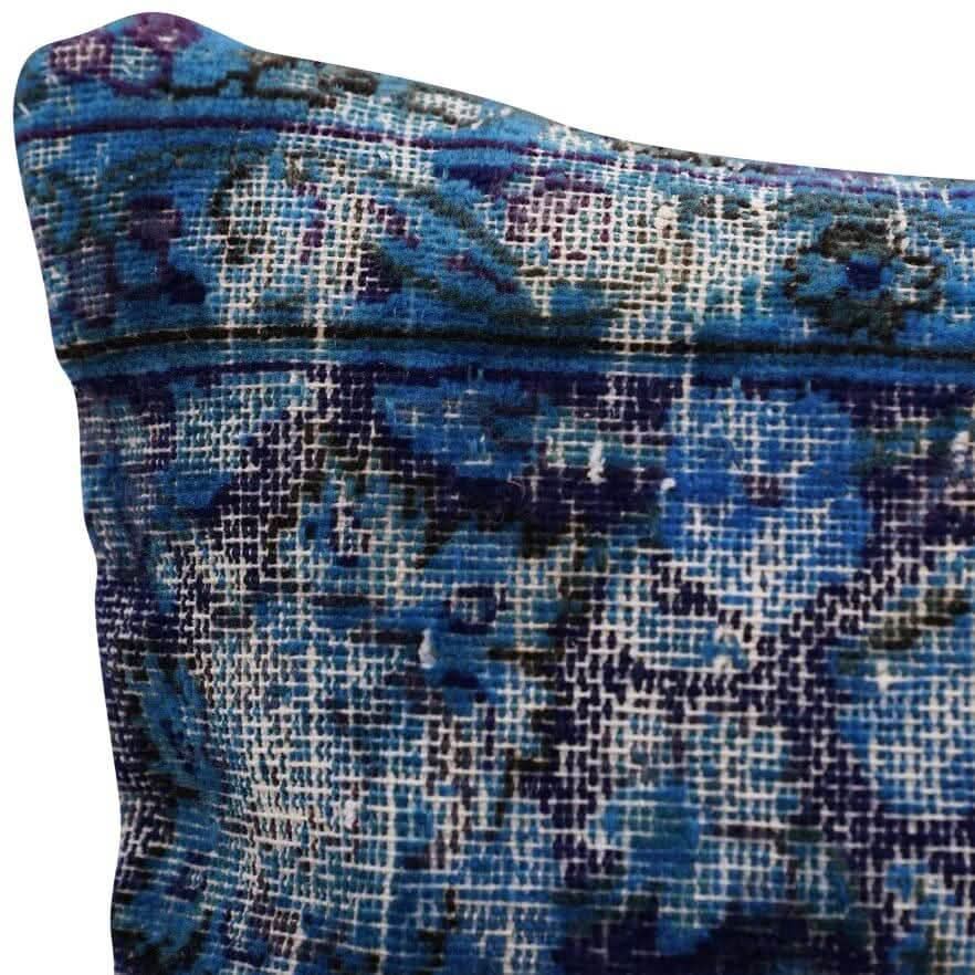 Canvello Antique Rug Royal Blue Throw Pillows - 16&quot;x24&quot; - Cultheir
