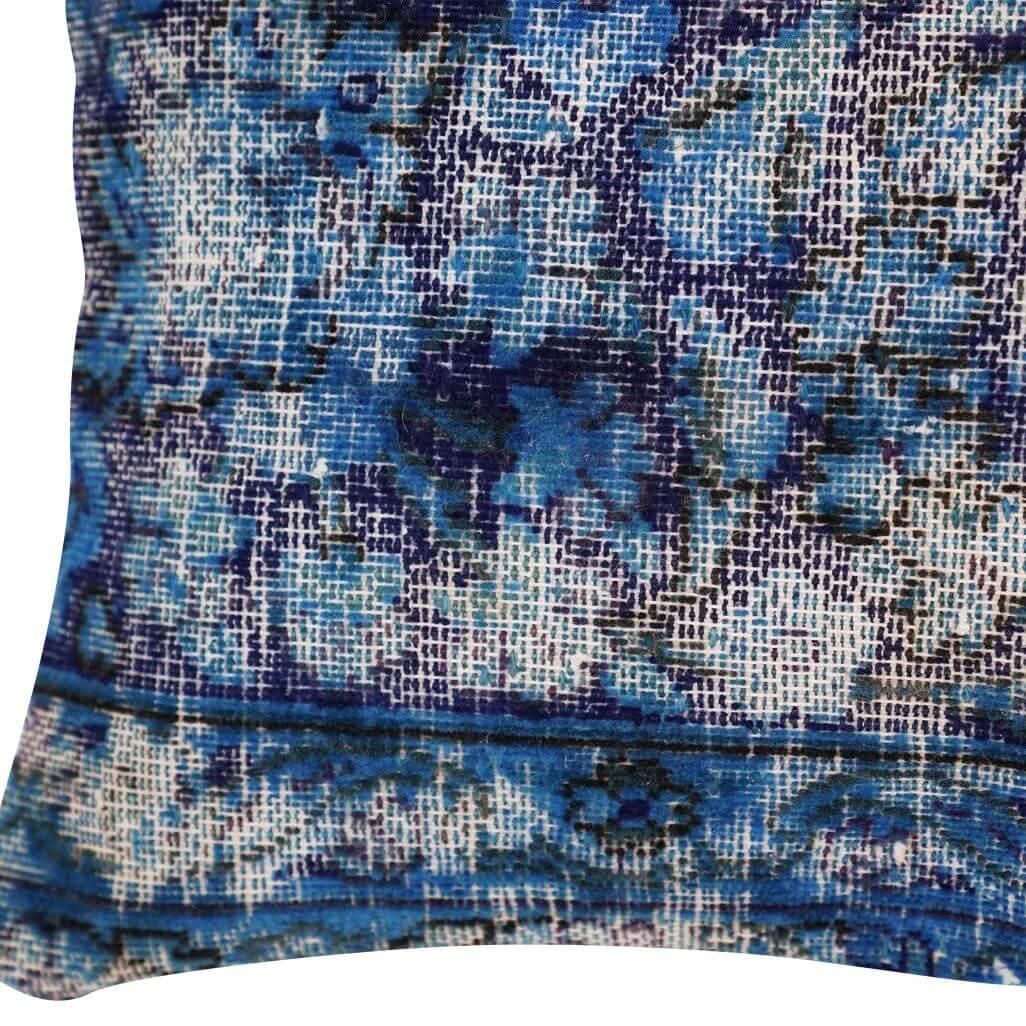 Canvello Antique Rug Royal Blue Throw Pillows - 16&quot;x24&quot; - Cultheir