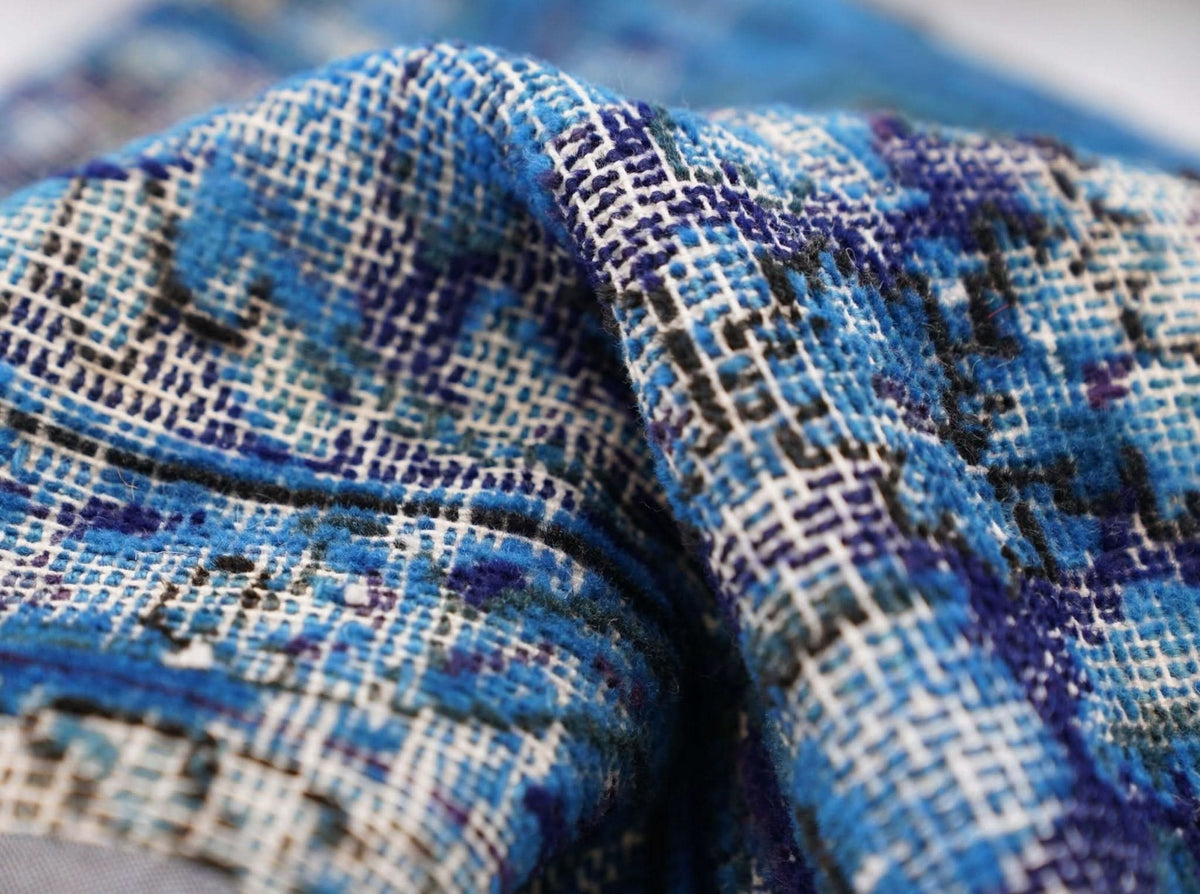 Canvello Antique Rug Royal Blue Throw Pillows - 16&quot;x24&quot; - Cultheir