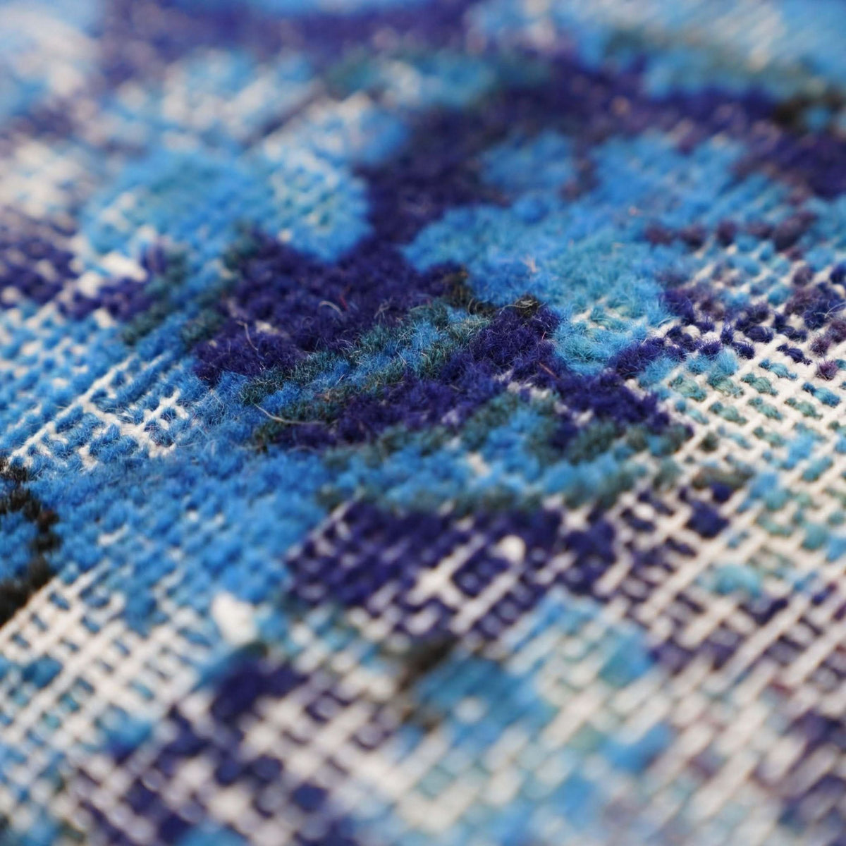 Canvello Antique Rug Royal Blue Throw Pillows - 16&quot;x24&quot; - Cultheir