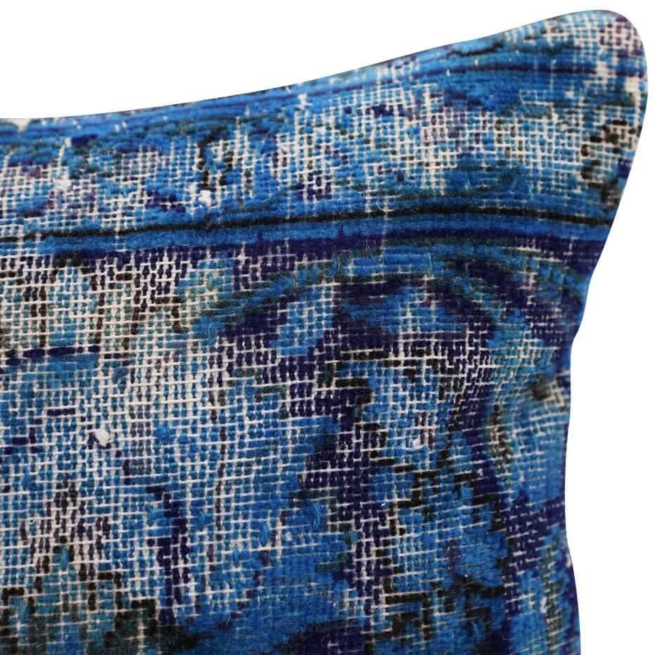 Canvello Antique Rug Royal Blue Throw Pillows - 16&quot;x24&quot; - Cultheir