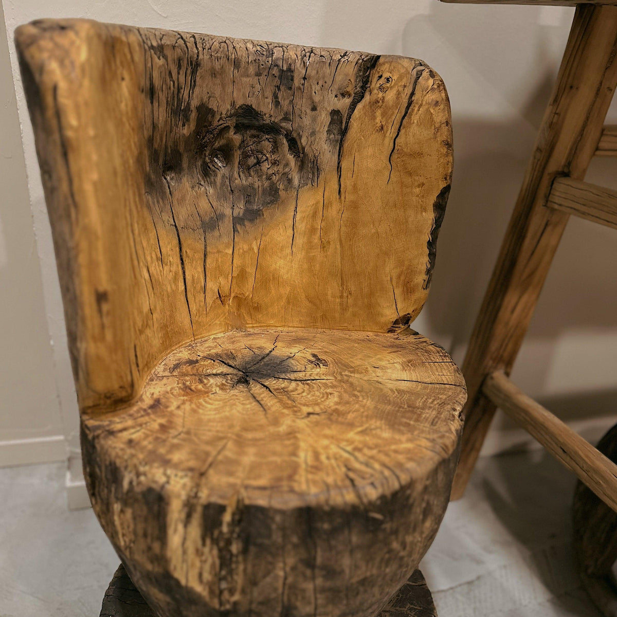 Carved Wood Chair - Small - Cultheir 