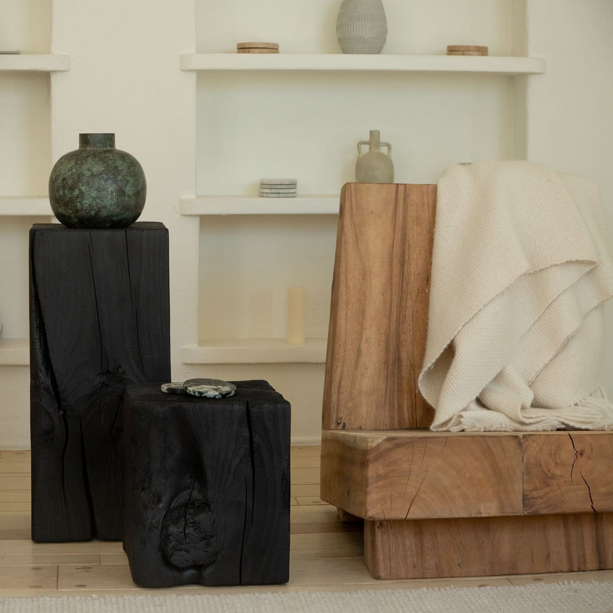 Charcoal Sculpture Pedestal - Medium - Cultheir