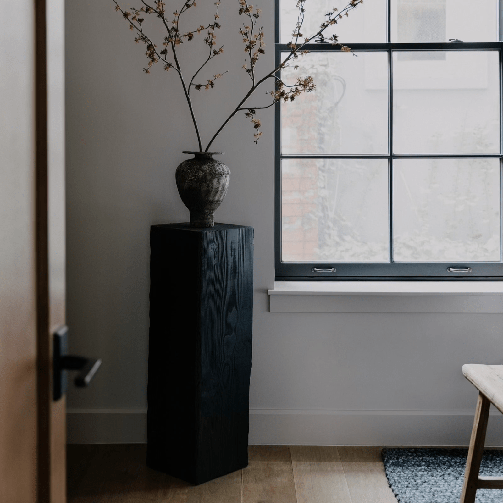 Charcoal Sculpture Pedestal - Tall - Cultheir