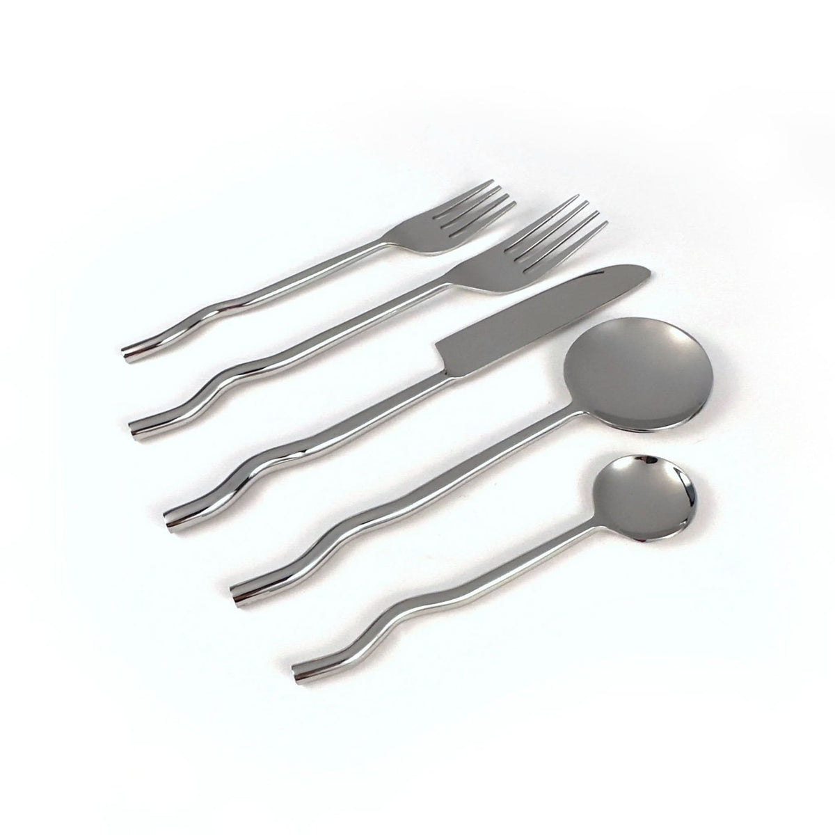 Emma Silver Flatware (Set of 20) by MESO - Cultheir