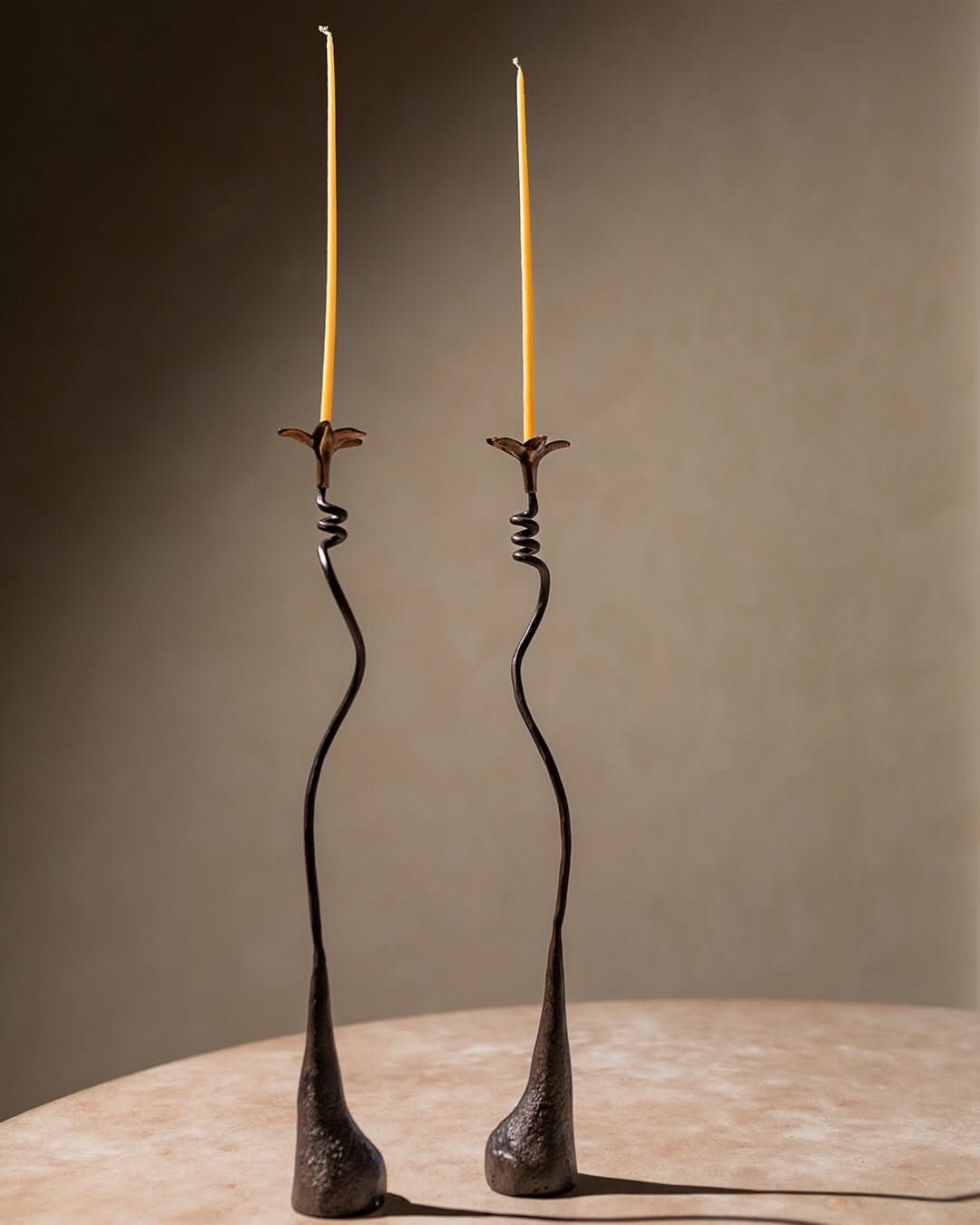 Ferra Lily Candle Holders (Set of 2) - Cultheir