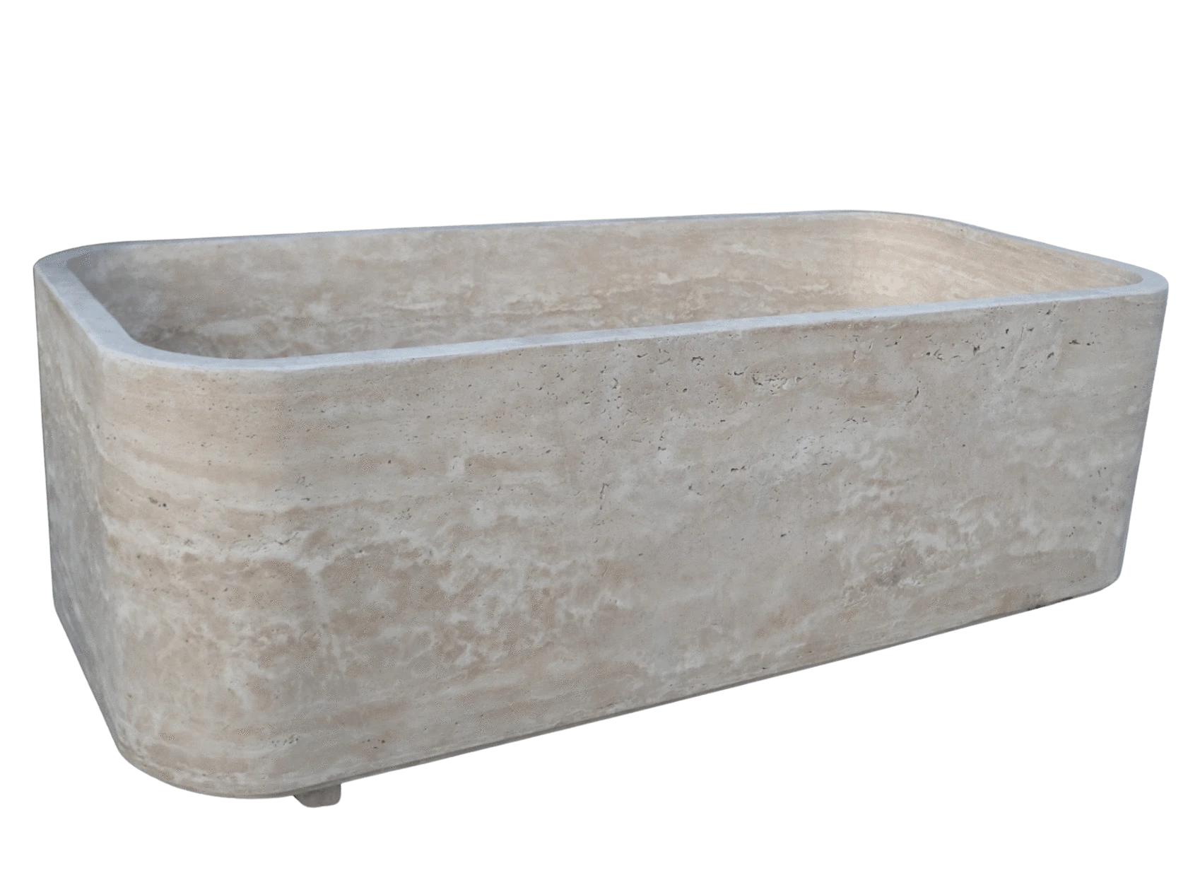 Honed Travertine Bathtub - Cultheir