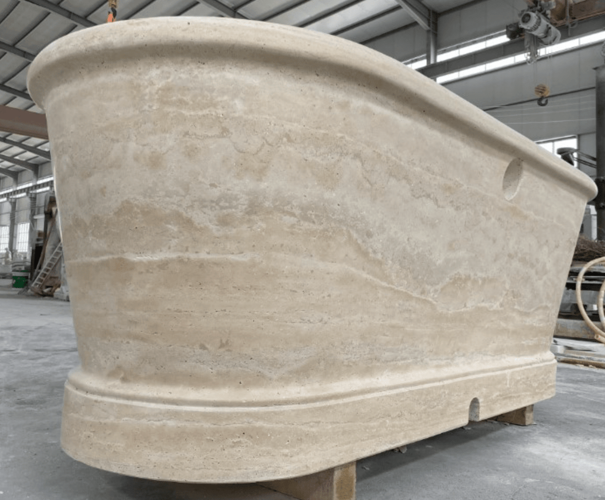 Honed Travertine Bathtub - Cultheir