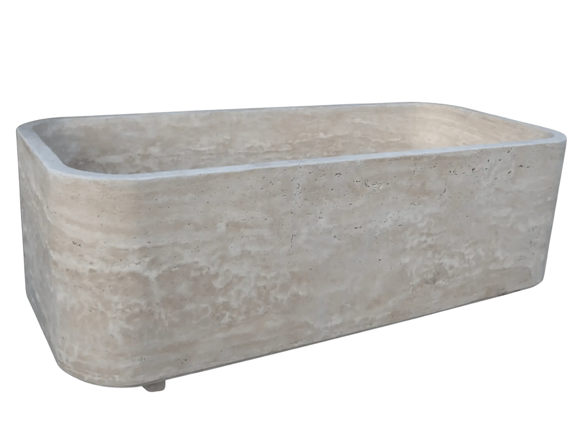 Honed Travertine Bathtub - Cultheir