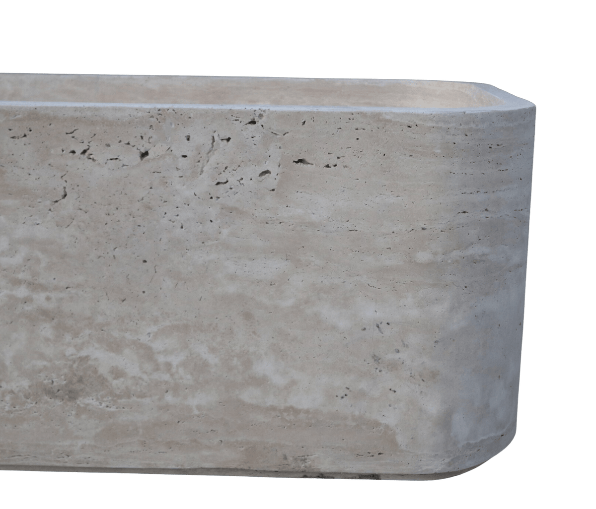 Honed Travertine Bathtub - Cultheir