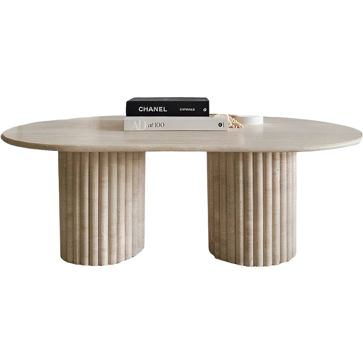 Travertine coffee table - Colonne