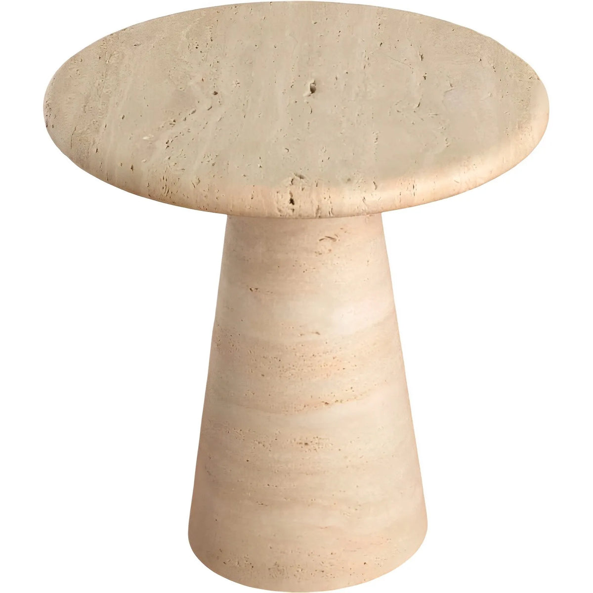 Travertine side table - Luna