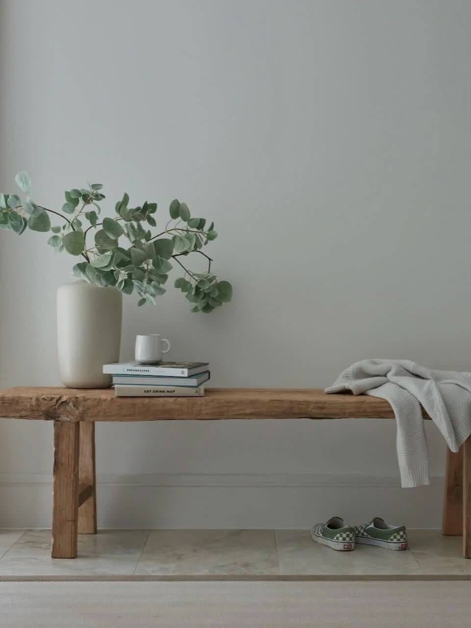 Large Elm Wood Bench - Cultheir