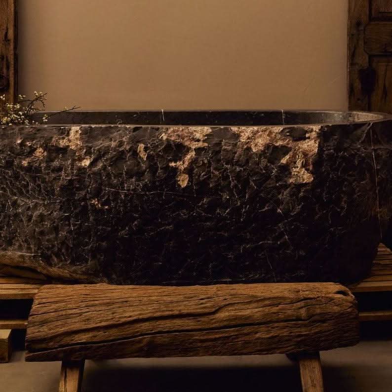 Low Profile Wood Bench / Footrest - Cultheir