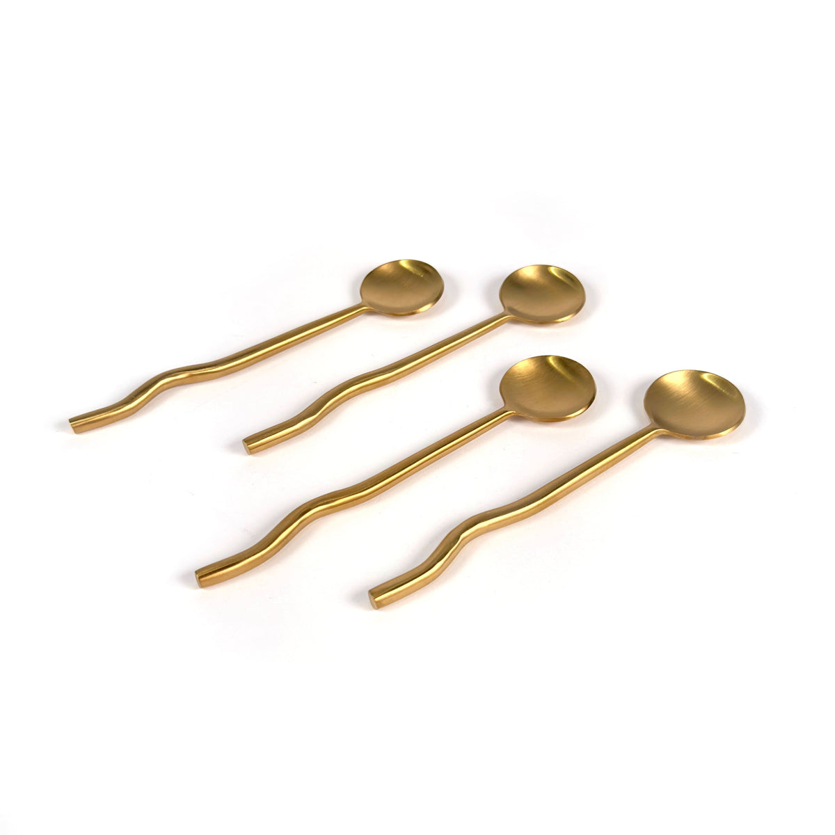 Nadia Spoon Brass (Set of 4) by MESO - Cultheir
