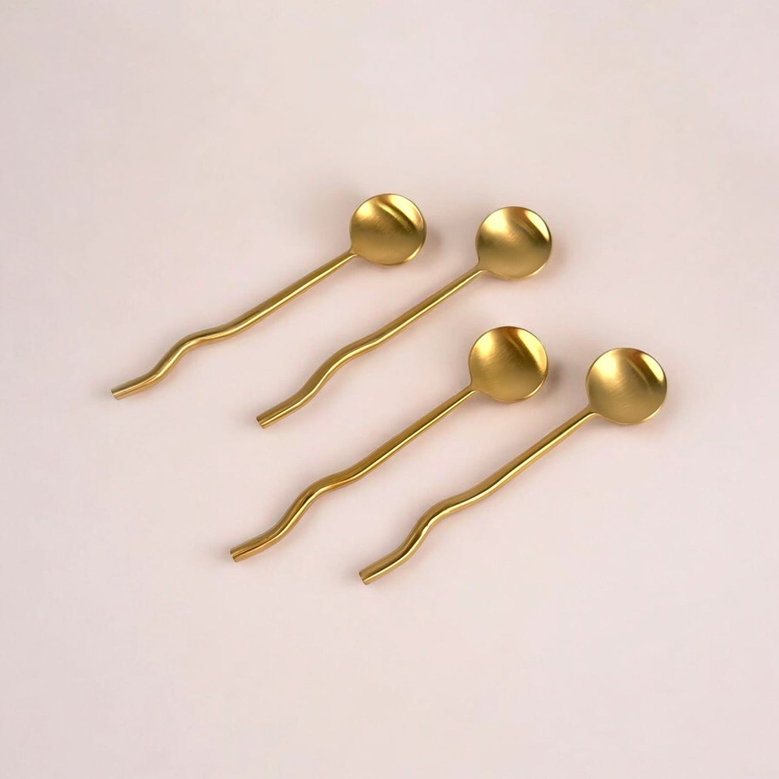 Nadia Spoon Brass (Set of 4) by MESO - Cultheir
