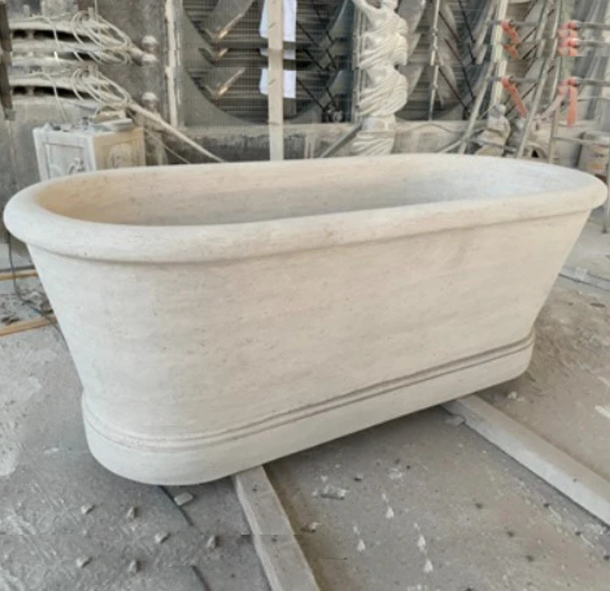 Honed Travertine Bathtub