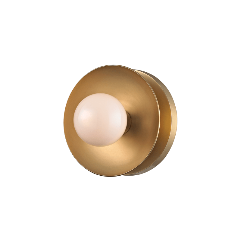 Rosie Wall Sconce in Aged Brass - Cultheir