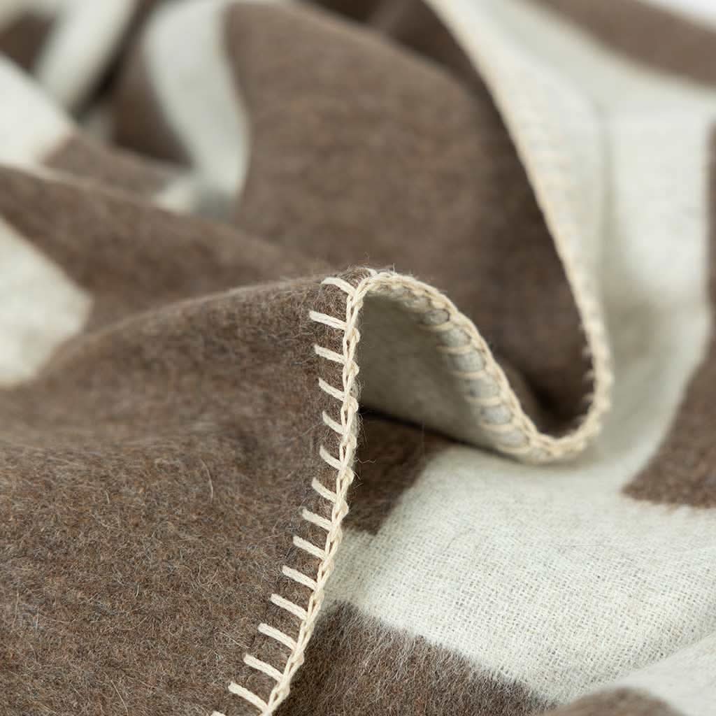 Rosin Reversible Throw - Brown - Cultheir