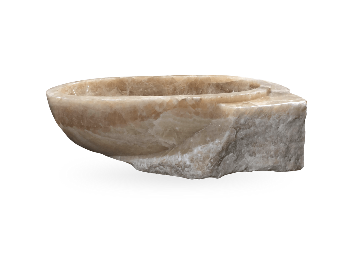 Limited-Edition Sculptural Onyx Bathtub