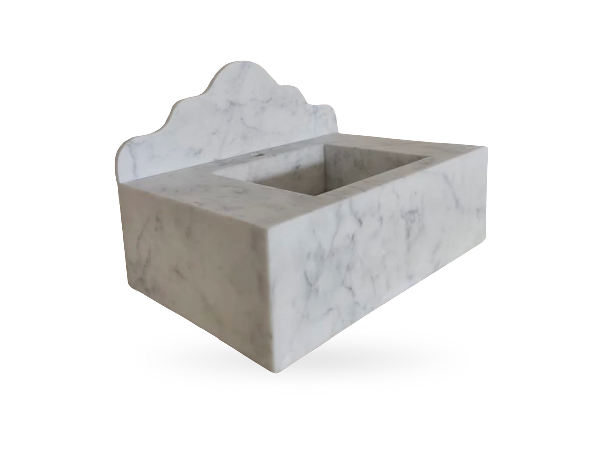 The Aegean II Sink, Carrara marble