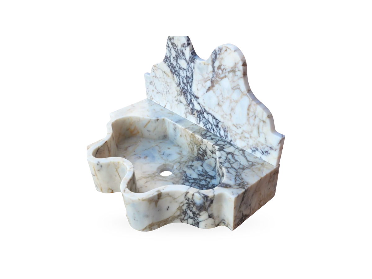 The Aegean Sink, Calacatta Viola marble