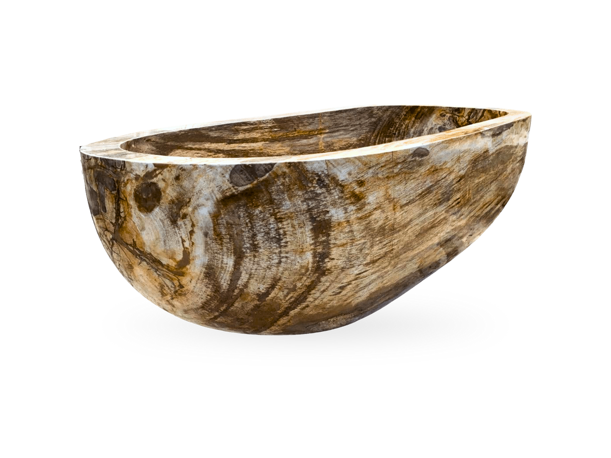 The Fossil Bathtub, hand-carved fossil stone