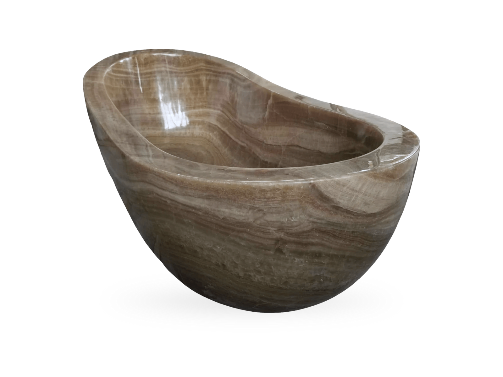 The Opus Onyx Bathtub, hand-carved onyx