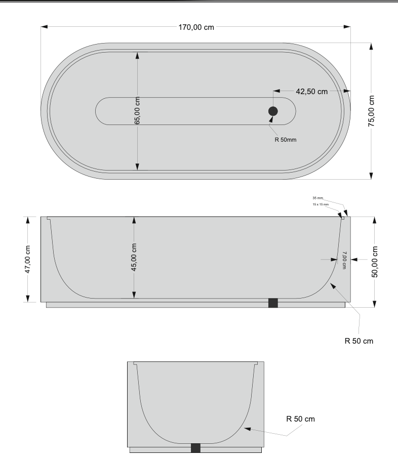Tundra Gray Marble Bathtub - Cultheir