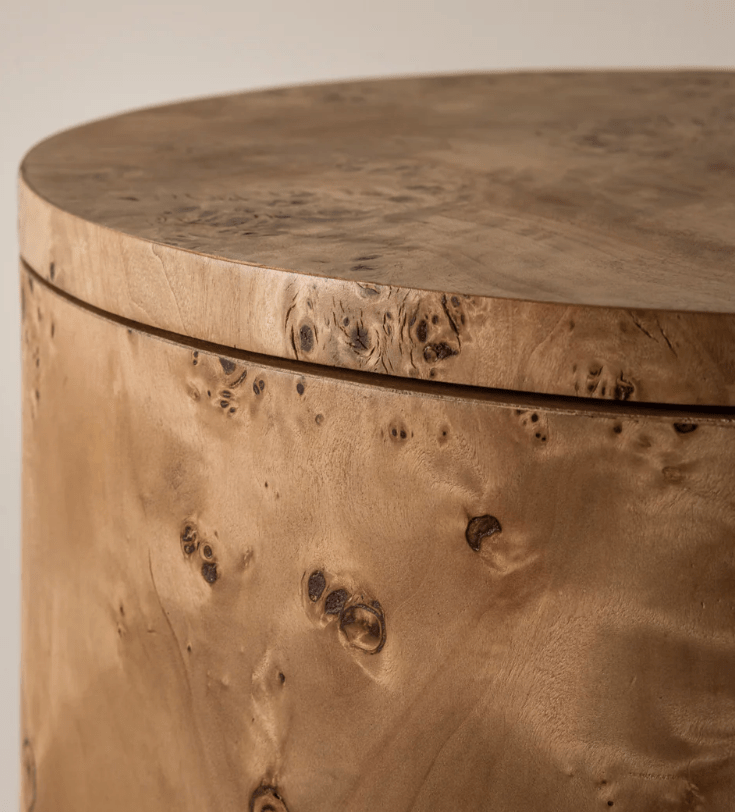 Vernier Round Side Table - Natural &amp; Tabac - Cultheir