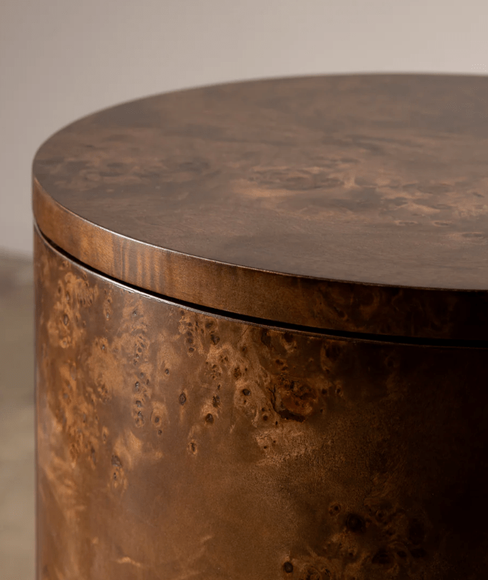 Vernier Round Side Table - Natural &amp; Tabac - Cultheir