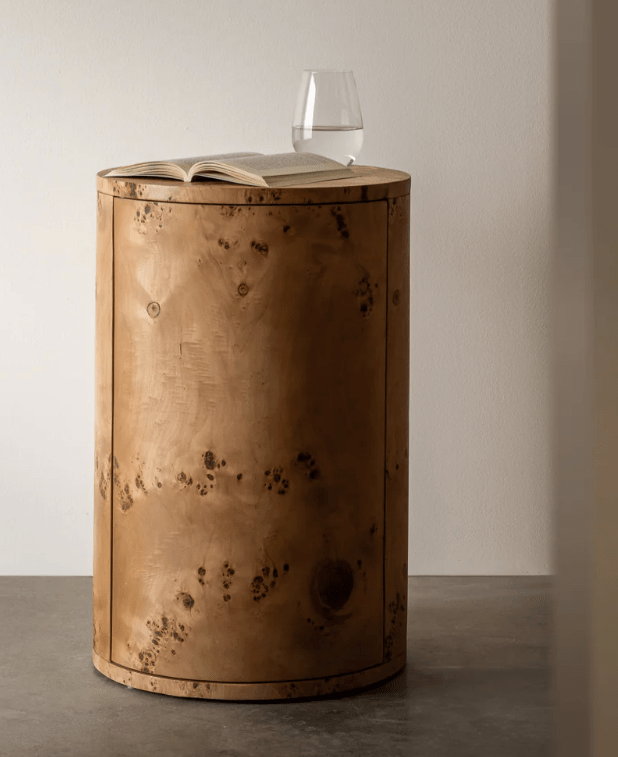 Vernier Round Side Table - Natural &amp; Tabac - Cultheir