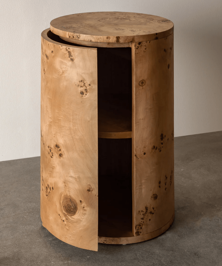 Vernier Round Side Table - Natural &amp; Tabac - Cultheir