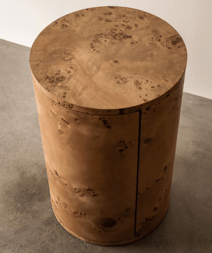 Vernier Round Side Table - Natural &amp; Tabac - Cultheir
