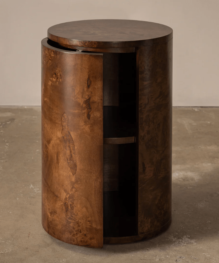 Vernier Round Side Table - Natural &amp; Tabac - Cultheir