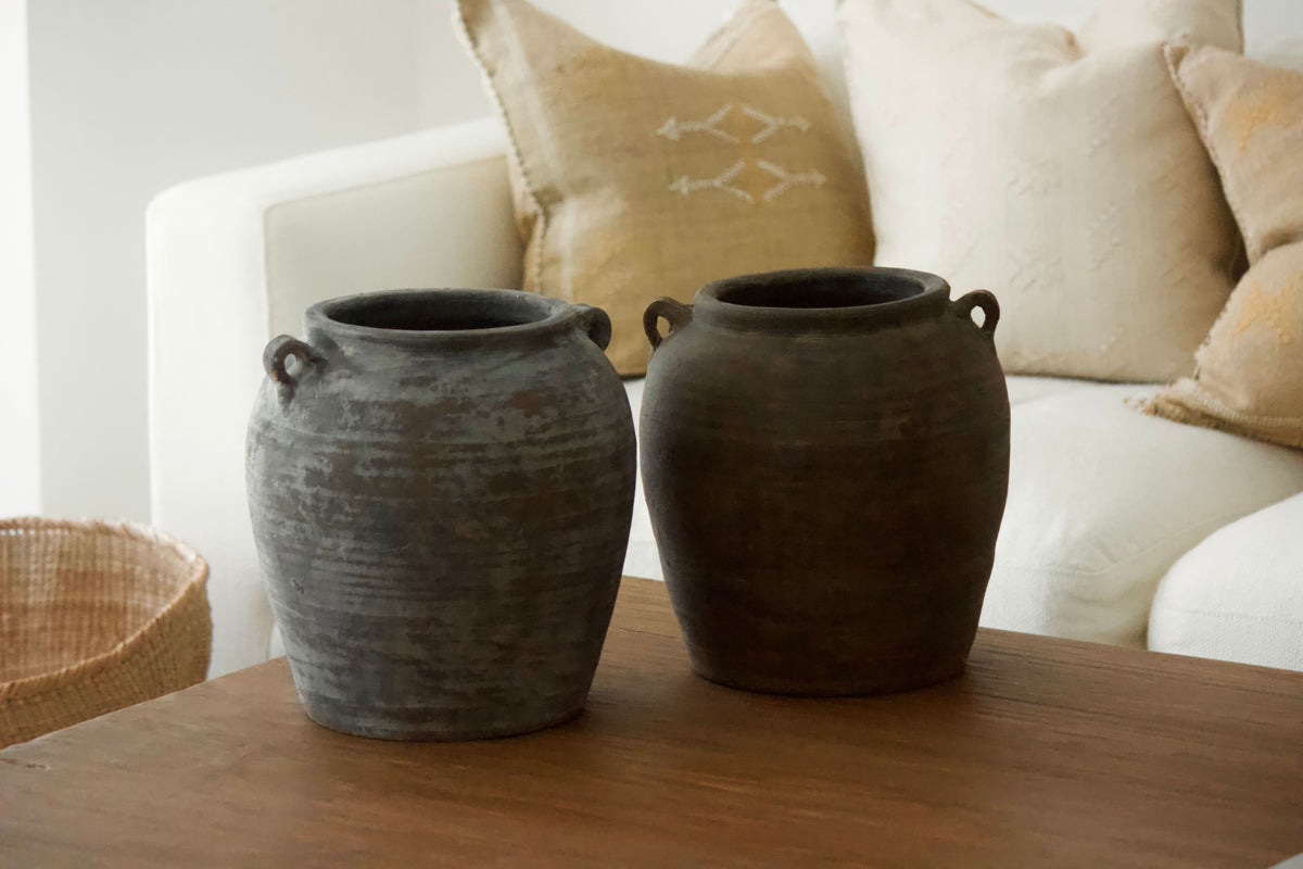 Vintage Grey Two Handle Pot - Cultheir